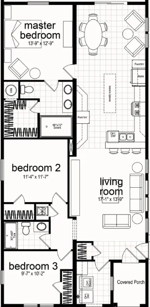 Arapaho floor plan home features