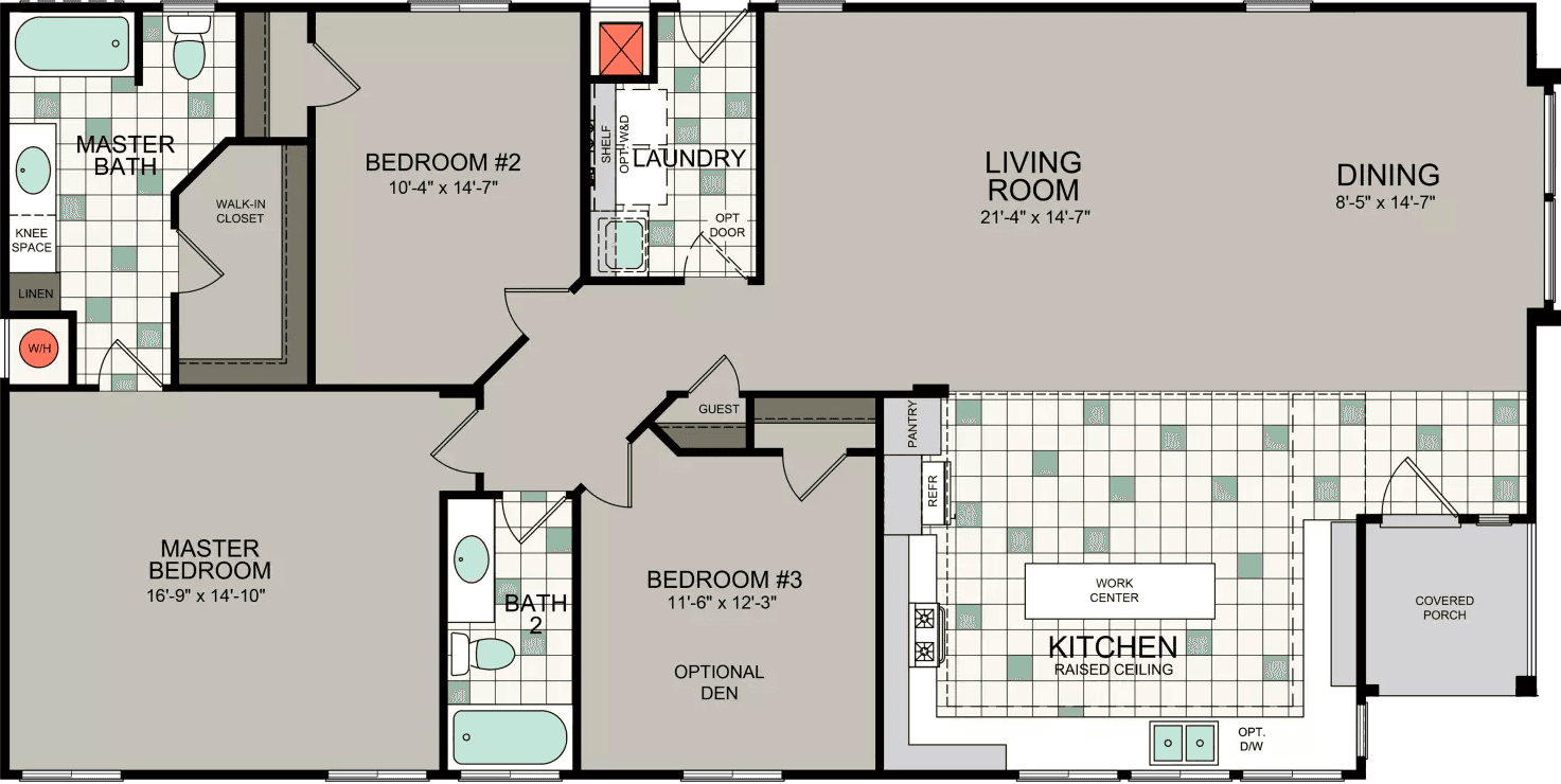 Kingsbrook kb-34 floor plan home features