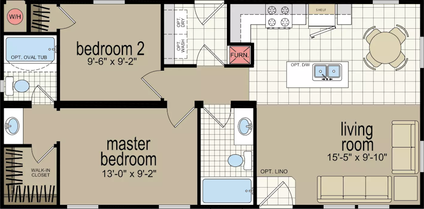 Redman 8402d floor plan cropped home features