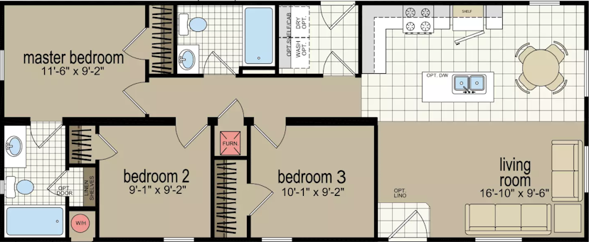 Redman 8483d floor plan cropped home features